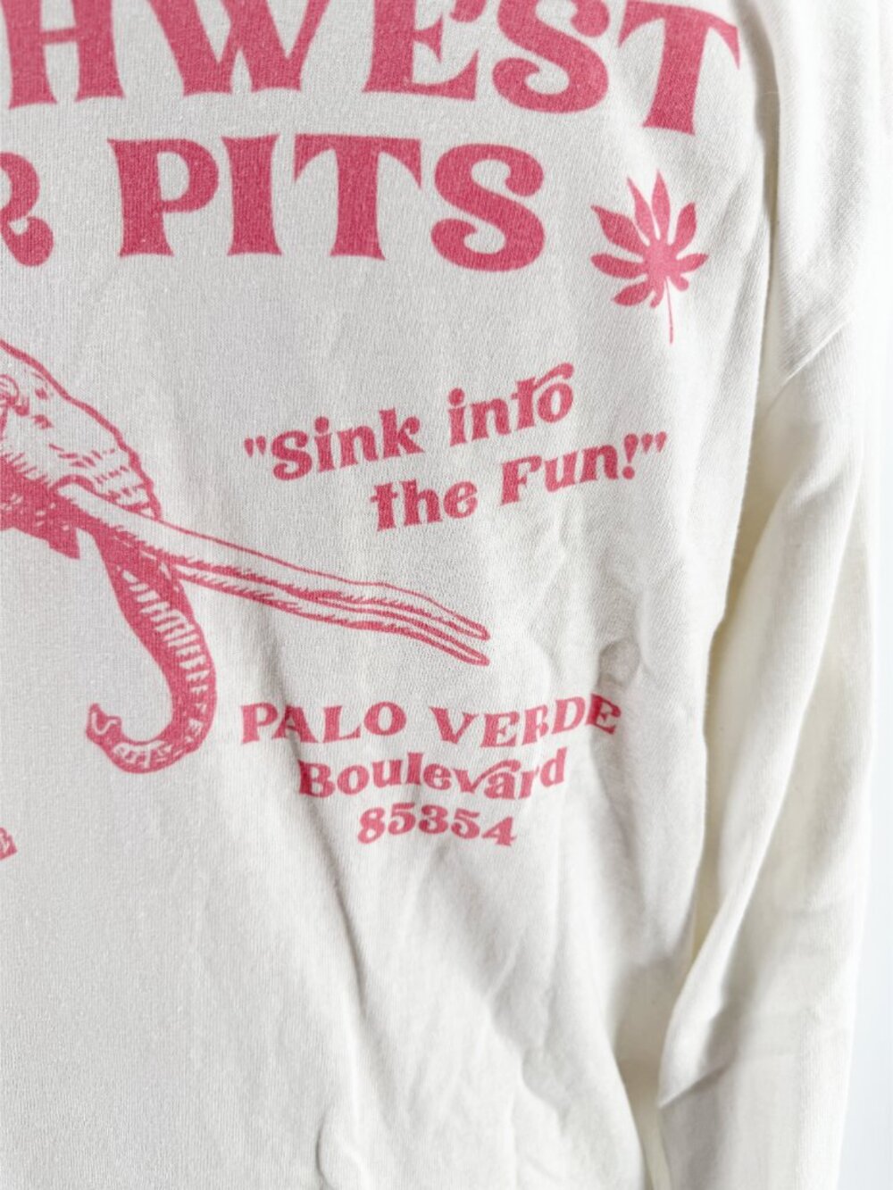 Kaeraz southwest La Brea CA Tar Pits LSV crewneck Tee White M - Picture 5 of 8